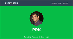 Desktop Screenshot of prithvirajk.com