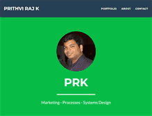 Tablet Screenshot of prithvirajk.com